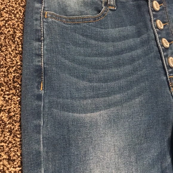 Stevie Hender High Waisted 5 Button Skinny Jeans - Picture 3 of 8